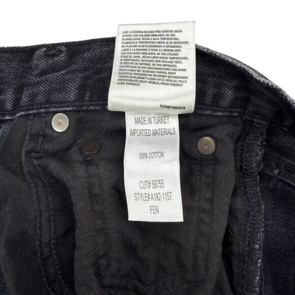 Agolde Fen High Rise Relaxed Taper in Shambles Size 24 - Picture 6 of 7